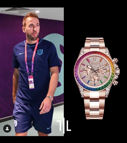 Harry Kane spotted wearing £520,000 'rainbow' Rolex 